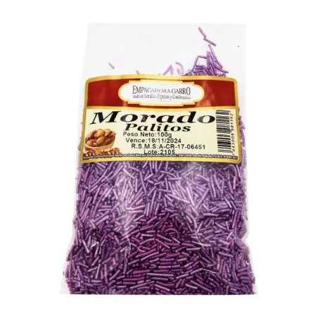 Confitillo Morado de Palitos de 100 Gramos MAGIC COLORS 7443006081162