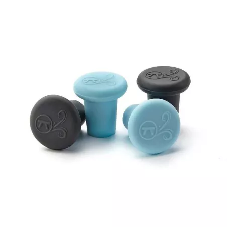 Tapon de Silicon para Botella, Set de 4 Unidades OUTSET 76442