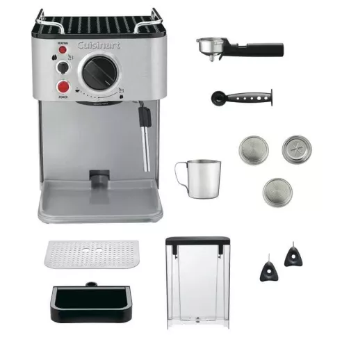 Maquina para Espresso y Capuccino de Acero Inoxidable CUISINART EM-100NP1
