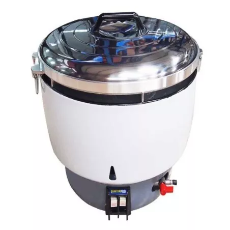 Olla Arrocera a Gas de Aluminio Fundido de 42 Tazas QUANTUM PRO GRC-10L