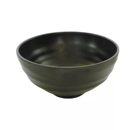 Bowl de Melamina Redondo de 6.5 Pulgadas, Color Negro  MASTER CHEF LBW065S