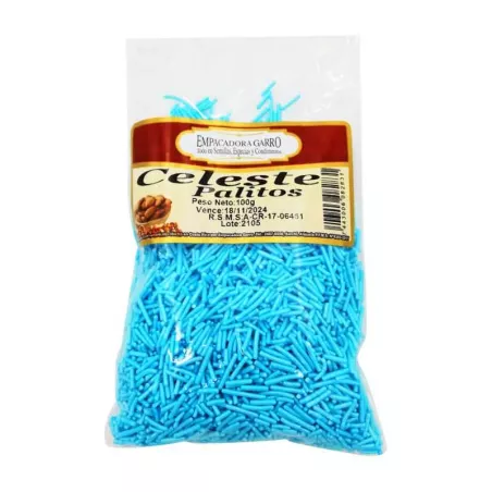 Confitillo Celeste de Palitos de 100 Gramos MAGIC COLORS 7443006082831