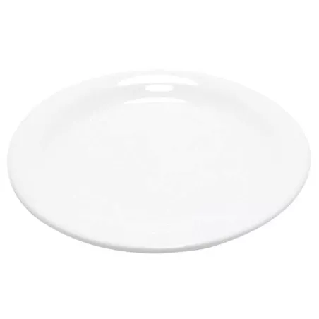 Plato Redondo de Porcelana Borde Delgado 10.5 Pulgadas Blanco CATER MAX A806