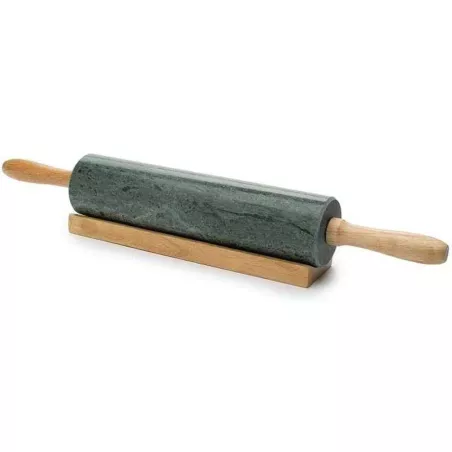 Rodillo de Marmol con Base de Madera de Color Verde FOX RUN BRANDS 3842