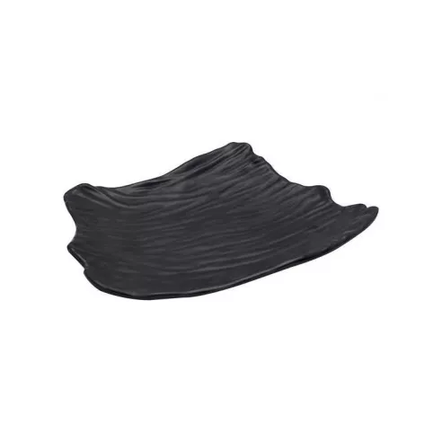 Bandeja de Color Negro con Textura de 11.5 x 9 Pulgadas MASTER CHEF E009