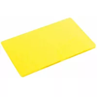 Tabla de Picar de Policarbonato de Color Amarillo de 12 x 18 x 1/2 Pulgadas MASTER CHEF 1218YW