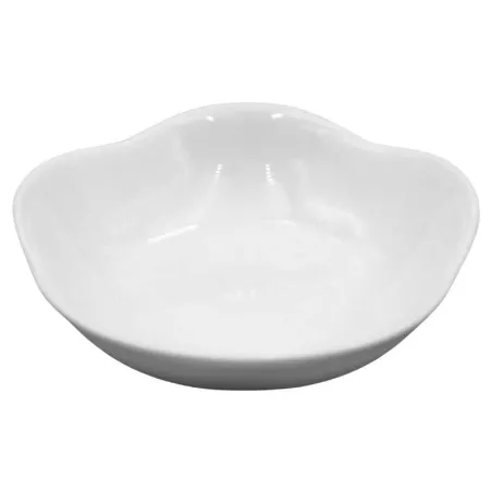 Plato de Porcelana para Salsa Diseno de Flor de 3 Pulgadas Blanco CATER MAX 11513