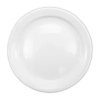 Plato Redondo de Porcelana Borde Delgado 9 Pulgadas Blanco CATER MAX 17074 2