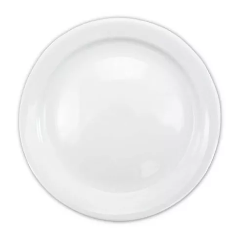 Plato Redondo de Porcelana Borde Delgado 9 Pulgadas Blanco CATER MAX 17074