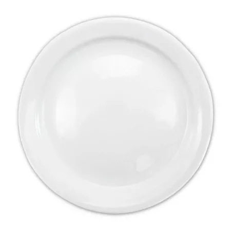 Plato Redondo de Porcelana Borde Delgado 9 Pulgadas Blanco CATER MAX 17074