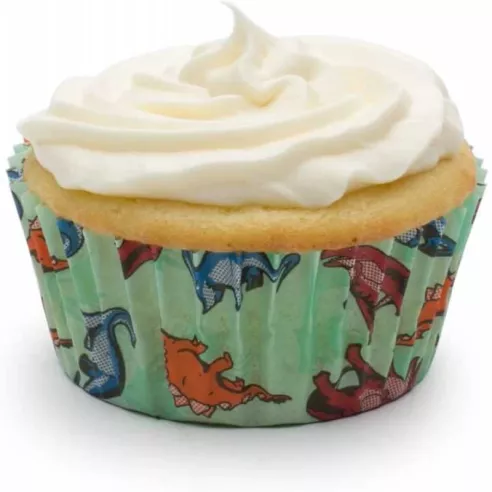 Capsulas para Hornear de Dinosaurios, 50 Unidades. FOX RUN BRANDS 4928