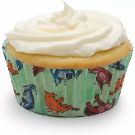 Capsulas para Hornear de Dinosaurios, 50 Unidades. FOX RUN BRANDS 4928
