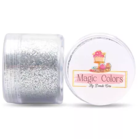 Diamantina Plateada de 10 Gramos MAGIC COLORS 7443006010346