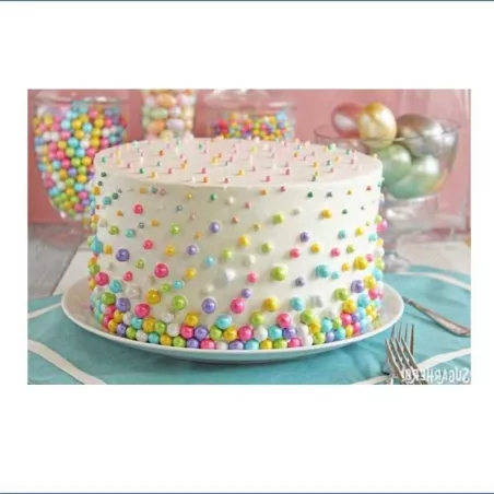 Confitillo Mini Perlas, 100 Gramos, Color Verde MAGIC COLORS 7443006084392