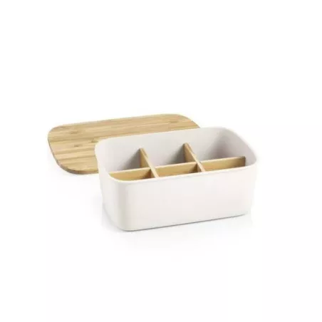 Caja Plastica con Tapa de Bambu para Bolsas de Te de 23.5 Centimetros TESCOMA 900826