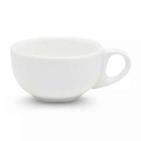 Taza Miqueta para Capuchino de Porcelana de 100 Mililitros Blanca ARNI S4692