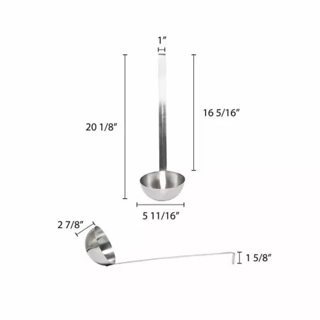 Cucharon de Acero de 24 Onzas THUNDER SLTL011