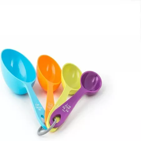 Juego Cucharitas de Medir Plasticas, Colores Surtidos. FOX RUN BRANDS 4842