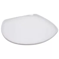 Plato Cuadrado de Melamina de 20.4 x 2.1 Centi metros, Color Blanco  MASTER CHEF B036