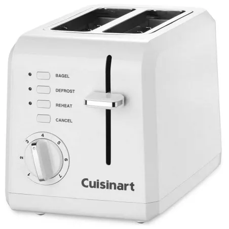 Tostador Compacto para 2 Rebanadas Color Blanco CUISINART CPT-122