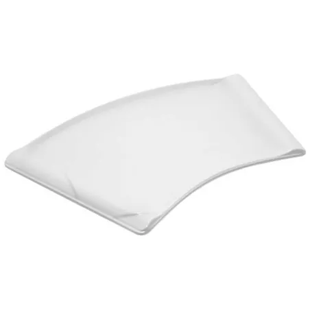 Bandeja Curva de Melamina de Color Blanco de 14 x 8 Pulgadas MASTER CHEF B760
