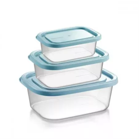 Contenedor Rectangular para Almacenar en el Congelador, Set de 3 Unidades TESCOMA 896944