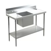 Mesa con Pileta al Centro de 180 x 70 x 90 Centimetros QUANTUM PRO PL180C