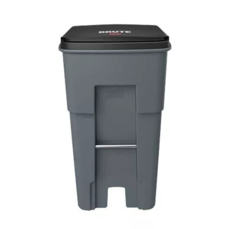Basurero Rollout con Ruedas de 65 Galones de Color Gris RUBBERMAID FG9W2100GRAY