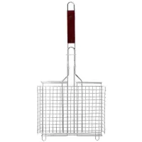 Canasta para BBQ Cromada con  Agarradera de 26 Pulgadas OUTSET QC71 2