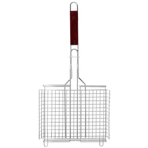 Canasta para BBQ Cromada con  Agarradera de 26 Pulgadas OUTSET QC71