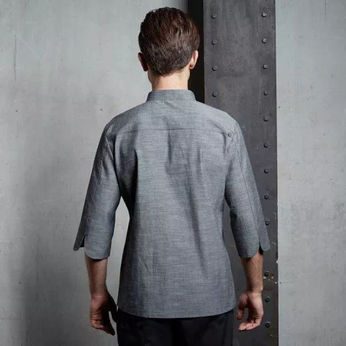 Gabacha Chef Manga Corta, De Un Solo Pecho Manga 3/4, Tall 3XL CHECKEDOUT CU1070Z059000T4-3XL