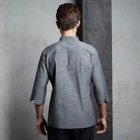 Gabacha Chef Manga Corta, De Un Solo Pecho Manga 3/4, Tall 3XL CHECKEDOUT CU1070Z059000T4-3XL