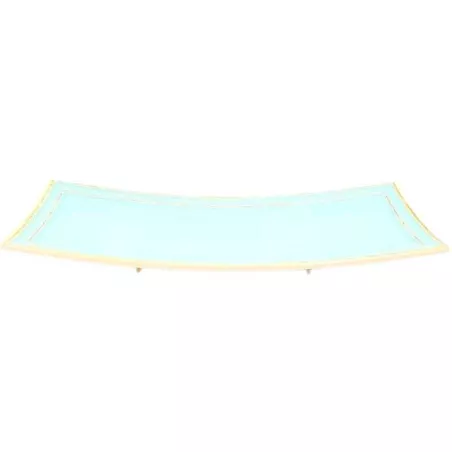 Platon Rectangular Curvo de Melamina de Color Verde Claro de 11 Pulgadas MASTER CHEF B809