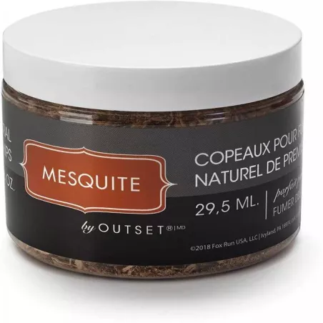 Frasco de Chips de Madera Natural Mesquite, 6 Onzas OUTSET 76536