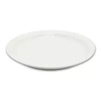 Plato Redondo de Porcelana de Borde Delgado 12 Pulgadas Blanco ARNI S6138 2