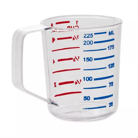 Taza para Medir de Policarbonato Gravada de 8 Onza / 1 Taza RUBBERMAID FG321000CLR