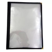 Porta Menu Cuadruple de -1/2 X 11 Pulgadas con Bordes Negros MASTER CHEF MC-4BK 2