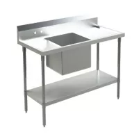 Mesa con Pileta al Centro de 150 x 70 x 90 Centimetros QUANTUM PRO PL150C