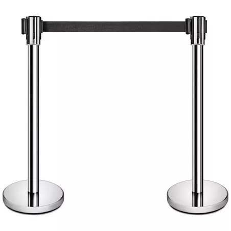 Barrera de Acero Inoxidable de 36 Pulgadas con Correa MASTER CHEF CCS-36SS