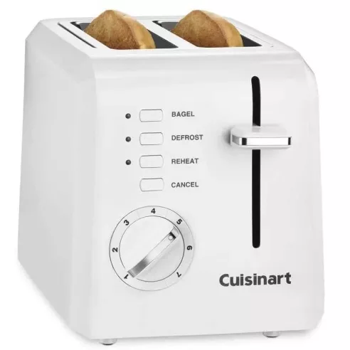 Tostador Compacto para 2 Rebanadas Color Blanco CUISINART CPT-122