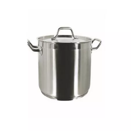 Olla de Stock de Acero Inoxidable con Tapa de 32 Quartos MASTER CHEF SPS-32