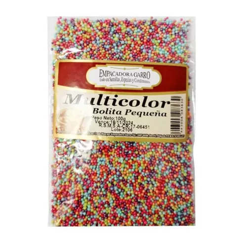 Confitillo de Bolitas Pequenas Multicolor de 100 Gramos MAGIC COLORS 7443006083630