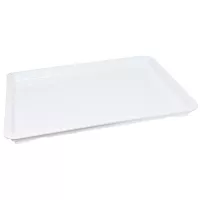 Tapa para Caja de Pizza de Polipropileno de 18 x 26 Pulgadas, Color Blanca THUNDER PLDBC1826PP