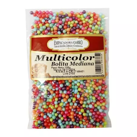 Confitillo de Bolitas Mediana Multicolor de 100 Gramos MAGIC COLORS 7443006083654