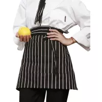 Delantal Corto de Rayas Blancas CHECKEDOUT U301S8900Q