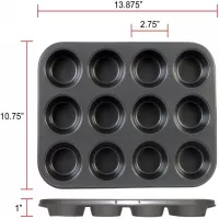 Molde de Teflon  para Cupcakes de 12 Cavidades. THUNDER SLKMP012 2