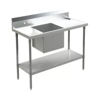 Mesa con Pileta al Centro de 120 x 70 x 90 Centimetros QUANTUM PRO PL120C