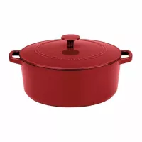 Cacerola de Hierro con Tapa de 7 Quartos de Color Rojo CUISINART CI670-30CR