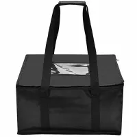 Bolsa Porta Bandejas Tamano Grande de 22 x 14 x 13 Pulgadas, Color Negro  MASTER CHEF IFDB-2214BK