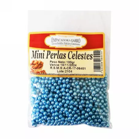 Confitillo de  Mini Perlas Celestes de 100 Gramos MAGIC COLORS 7443006084514